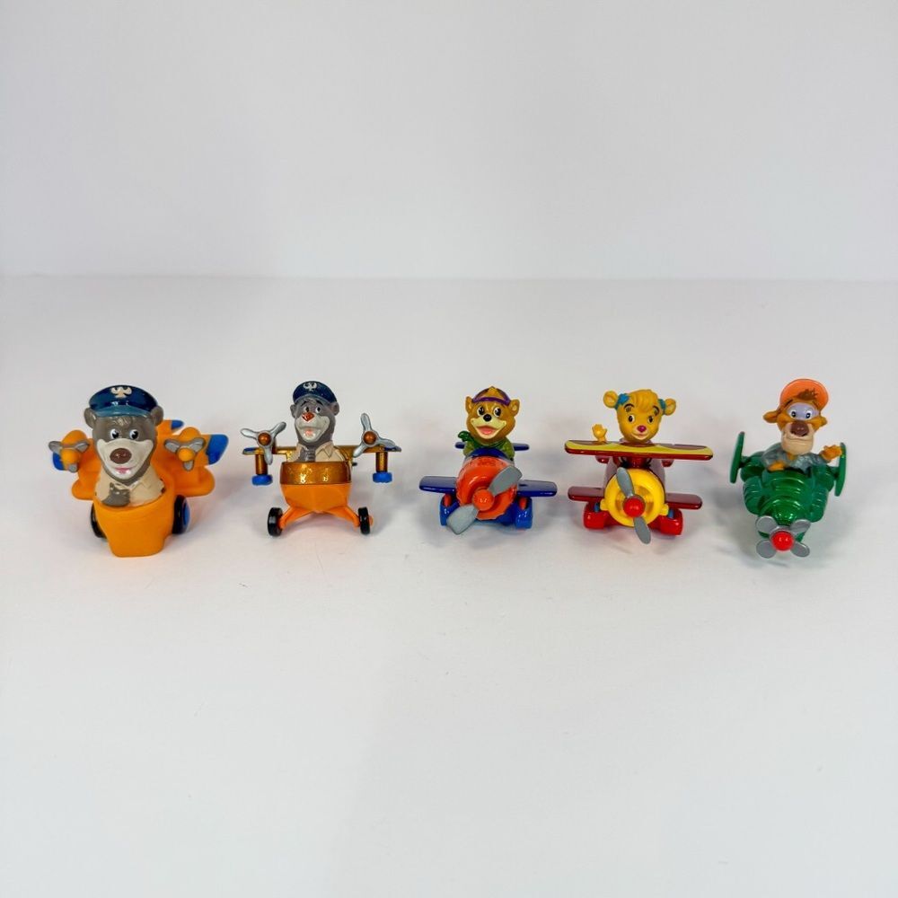 90s Mcdonald’s Complete Set of 4 + 1 Under 3 Tail Spin Happy Meal Toys | 1990